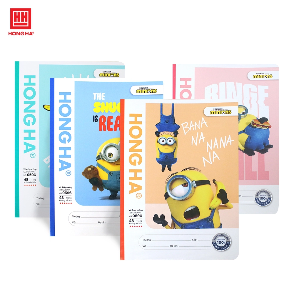 Vở ô ly hồng hà 48 trang 